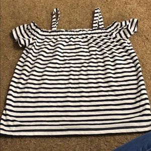 Girls shirt, comes off shoulder, medium, 7/8